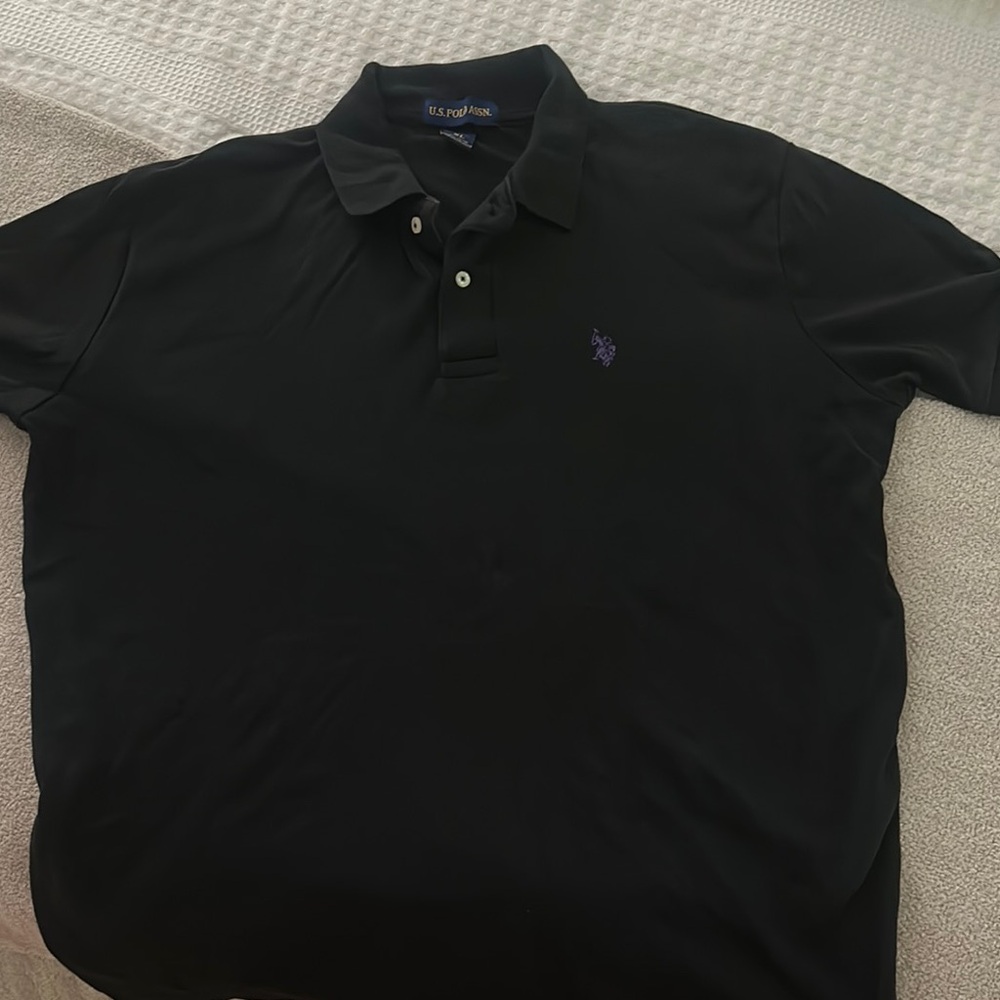 U.S. Polo Assn. Black Polo Shirt with Classic Design